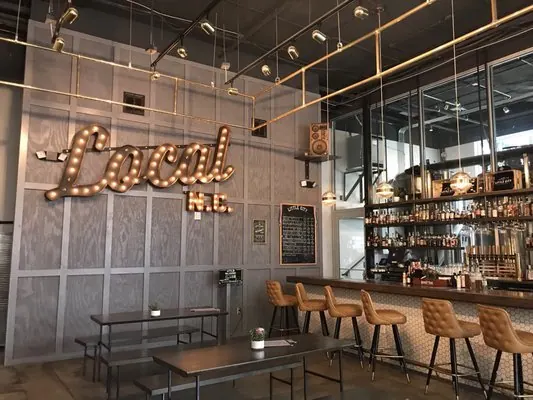 Interior of Little City Brewing in Raleigh