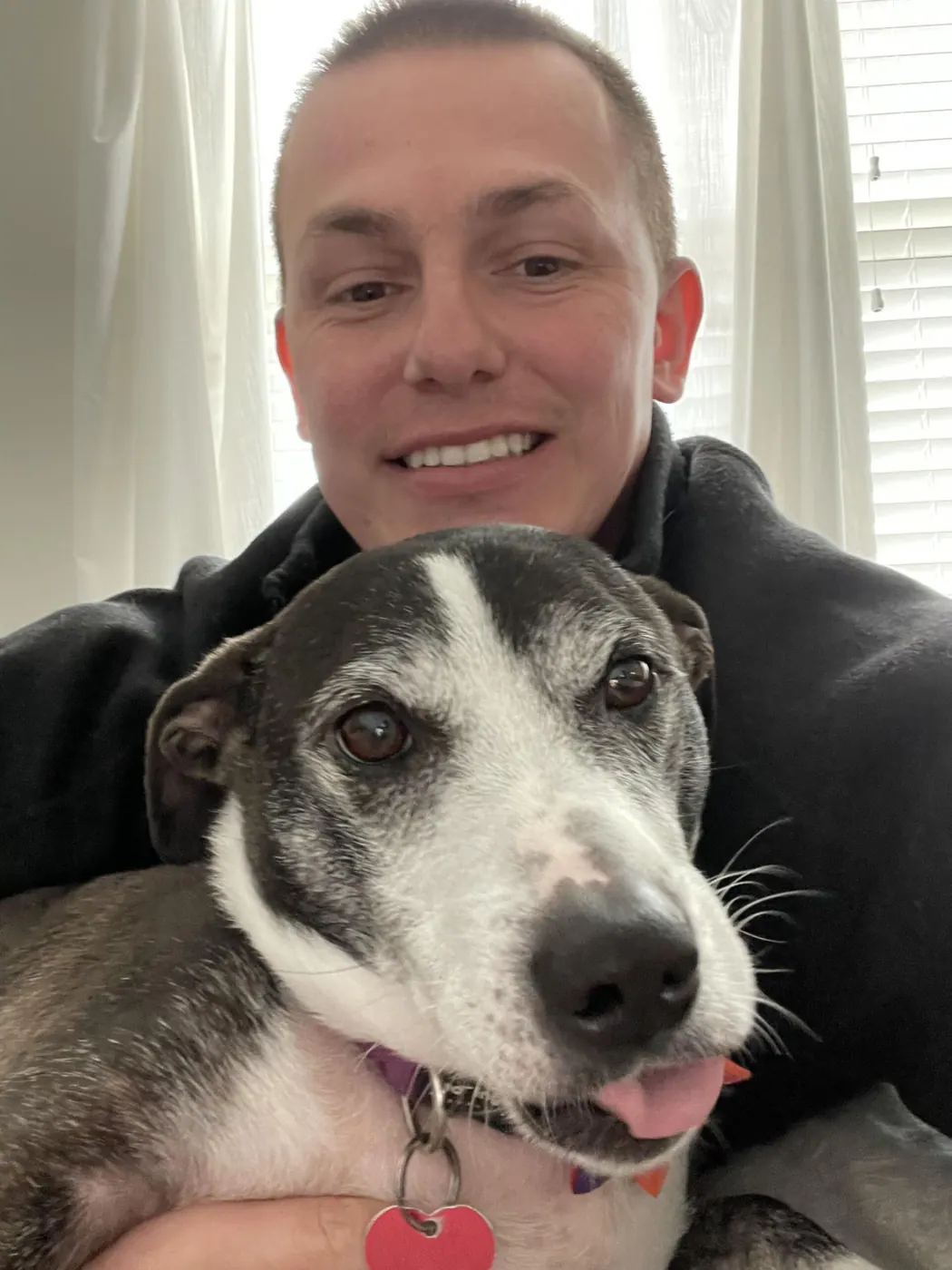 Michael with his dog Copper