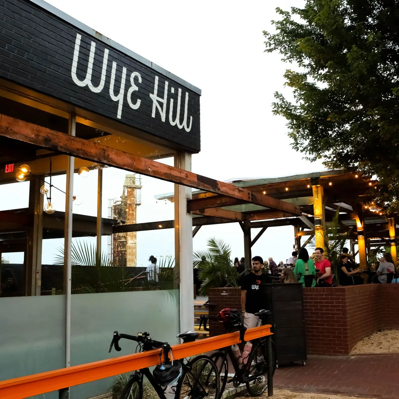 Wye Hill Brewing patio in Raleigh